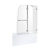 Anzzi Right Drain Tub in White With 48 x 58 in. Tub Door in Chrome, 5 ft. SD1101CH-3060R